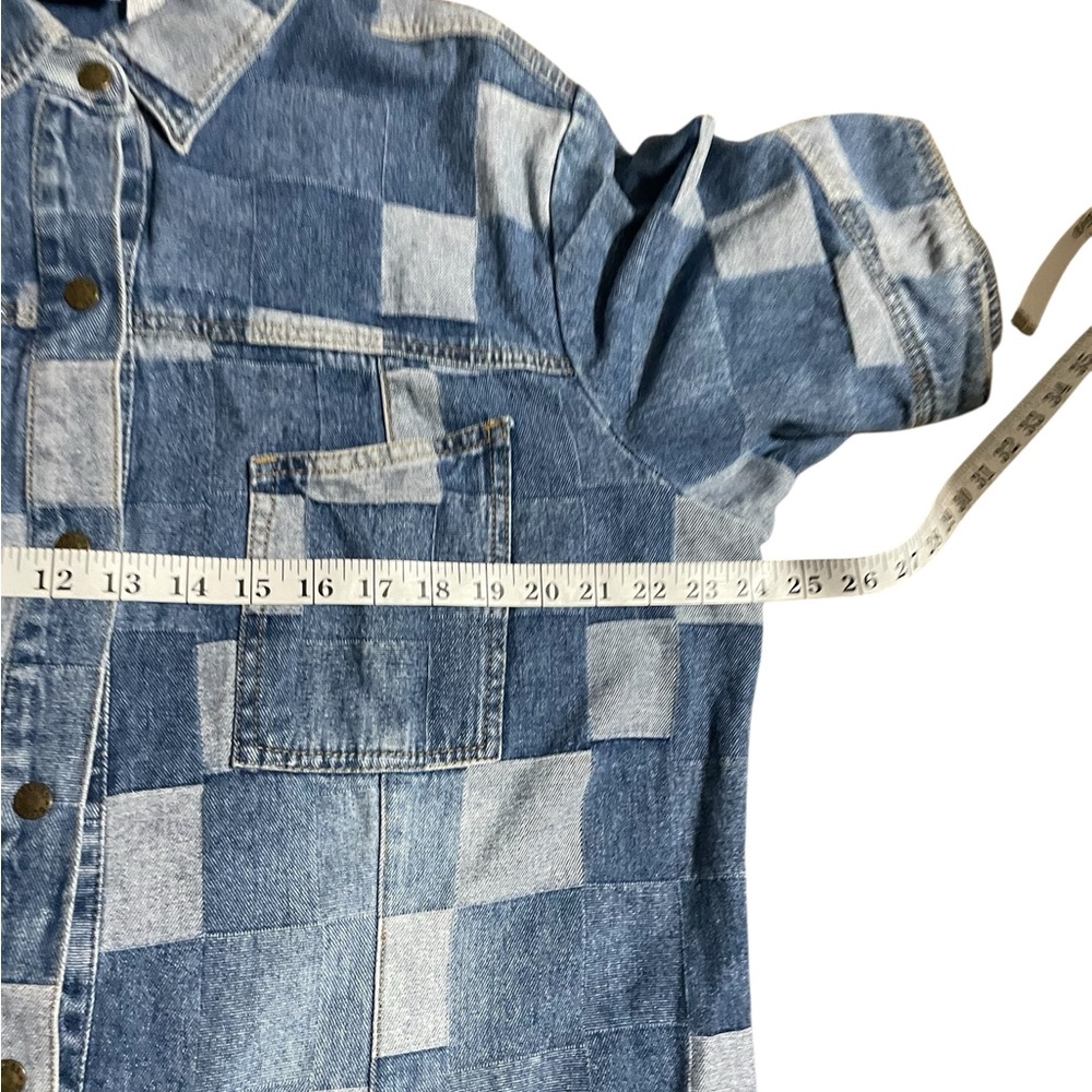 Vintage Carolina Blues Plus patchwork multi blue … - image 9